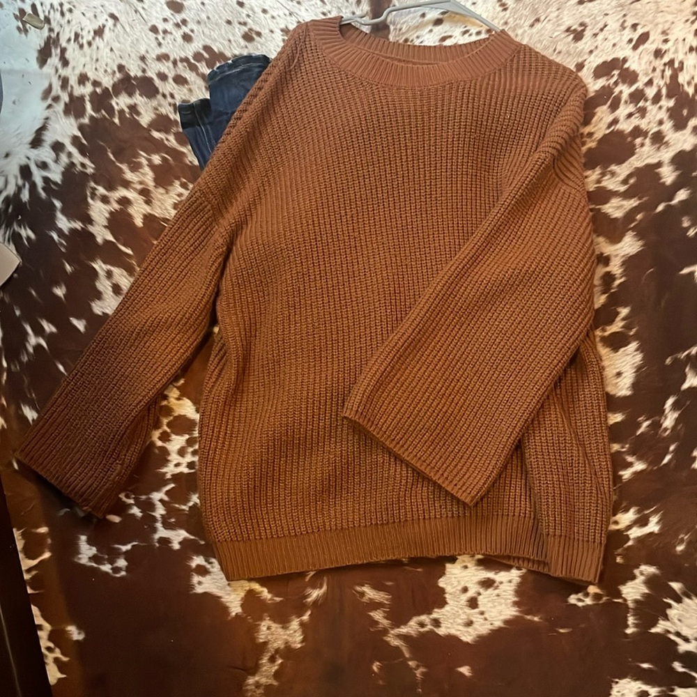Rust colored sweater!